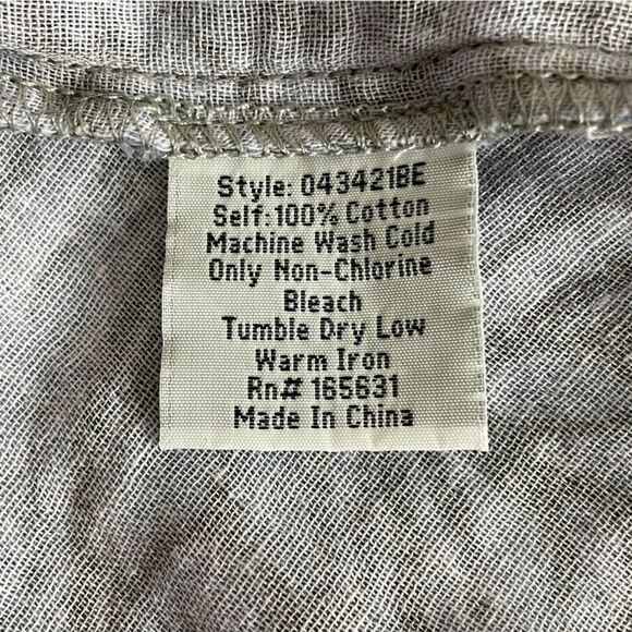 Calme Johnny Was Blue Kimono Robe Size Large New With Tags - Picture 13 of 16